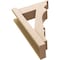 Ekena Millwork 6-in W x 16-in D x 24-in H Balboa Trad Rough Cedar Woodgrain TimberThane Outlooker, Primed Tan OUTUR060X16X24BOA04RCPR - alternate 6